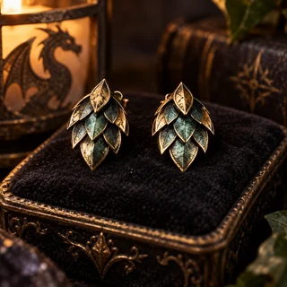Scalemail Stud Earrings
