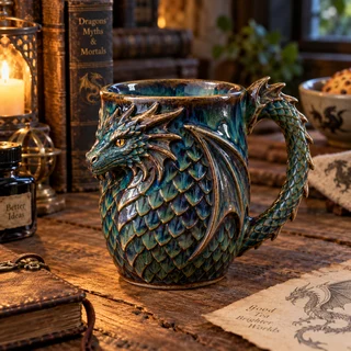 Dragonscale Ceramic Mug