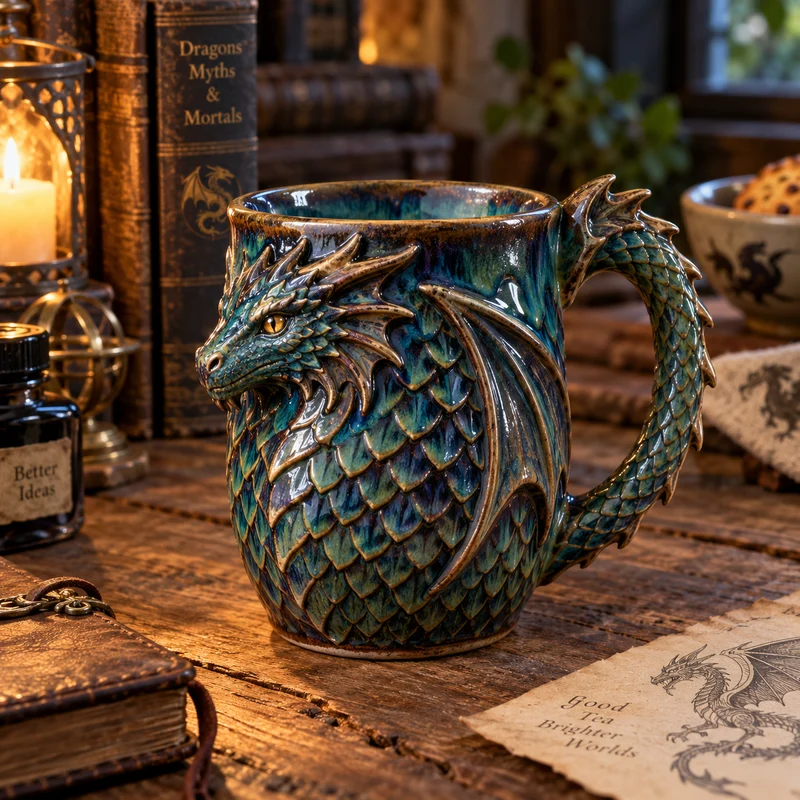 Dragonscale Ceramic Mug