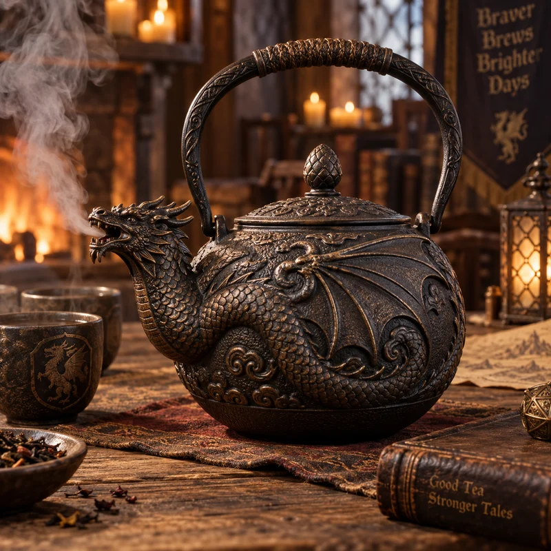 Firebreather Cast Iron Teapot