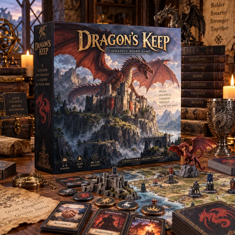 Dragon's Keep Strategy Board Game